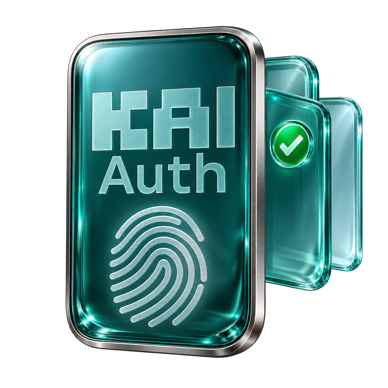 An identity token inspired by the authentic KAI Auth wordmark